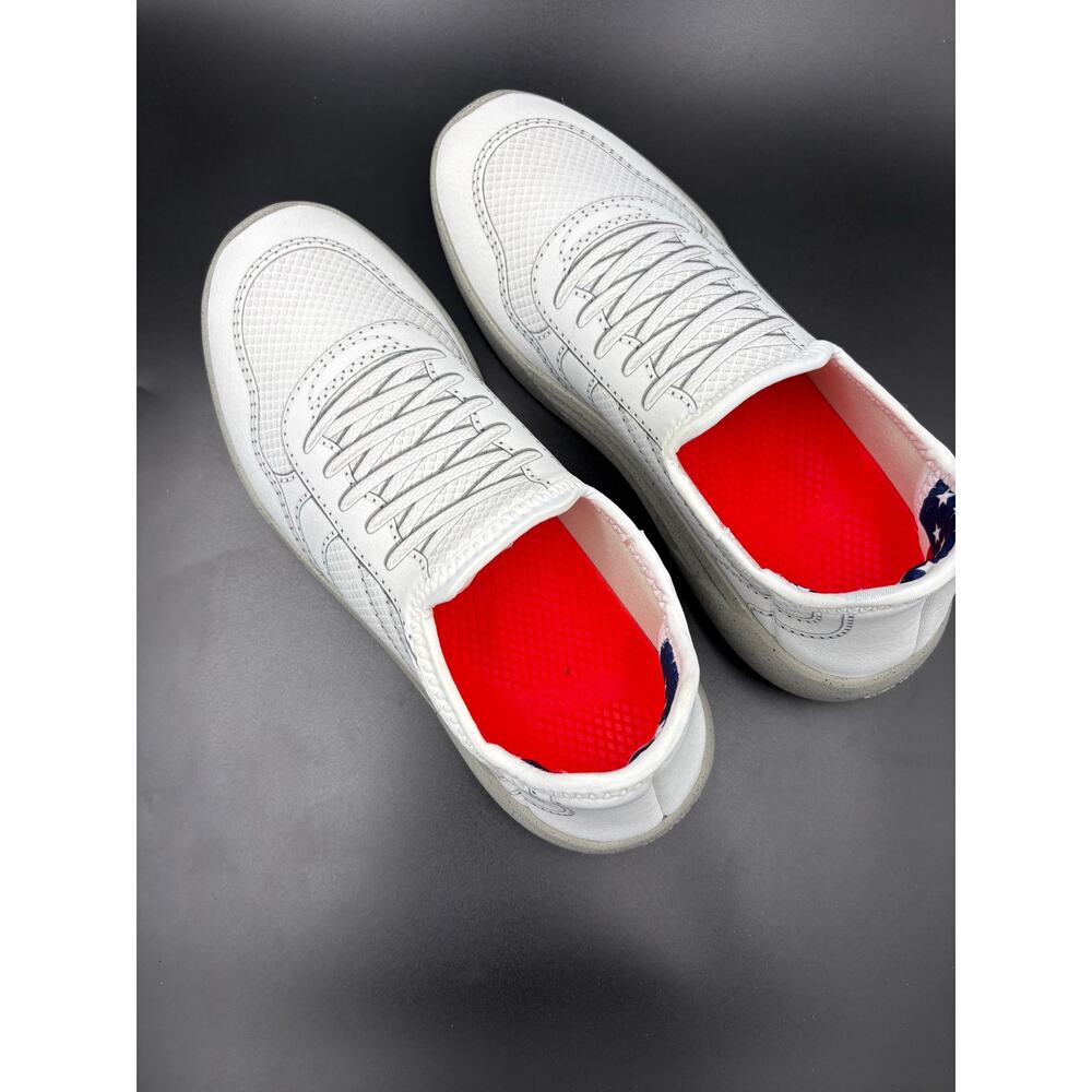 Psudo Men’s Court White Slip On Sneakers Size 10 New with Box - Picture 3 of 6